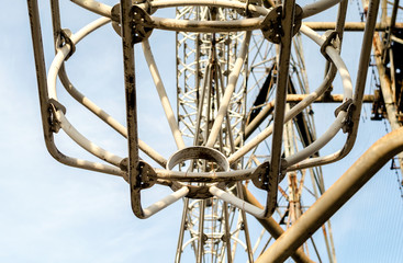 old secret army soviet radar in Chernobyl close up