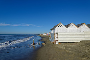 On the beach off-season
