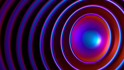 Geometric background. 3d illustration, 3d rendering.