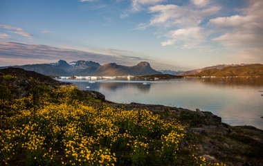 Summer sunset in Narsaq, Greenland © Alberto Gonzalez 
