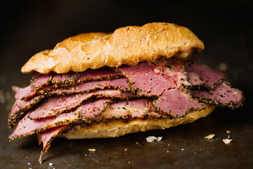 rustic roast beef sandwich