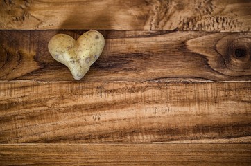 Kartoffel in Herzform