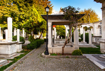 Tomb near Mausoleum of Sultan Mahmut II in Istanbul, Turkish