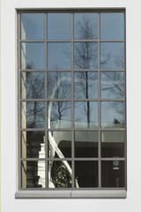 Metal window, door frame.
