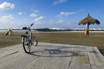 On the beach off-season