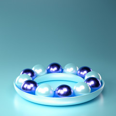 Elegant minimal background. 3d illustration, 3d rendering.