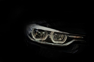 Luxury car headlight details