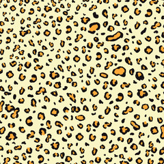 Animal pattern leopard background with spots. Illustration of skin leopard animal, print pattern