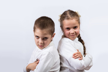 brother and sister in quarrel