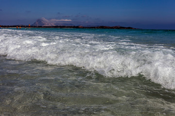 Mediterranean sea next to San Teodoro village, Sardinia, Italy.