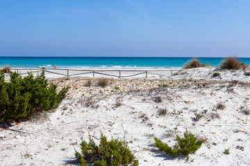 Mediterranean sea next to San Teodoro village, Sardinia, Italy.