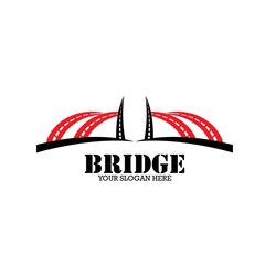  Bridge Concept Logo Design Template