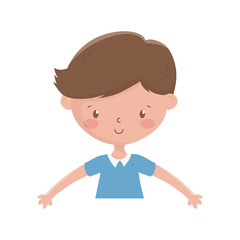 Isolated boy cartoon vector design