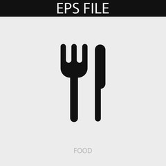 Food icon. EPS vector file