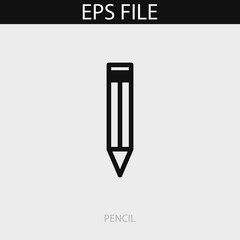 Pencil icon. EPS vector file