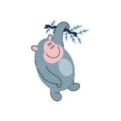Cute gorilla vector illustration