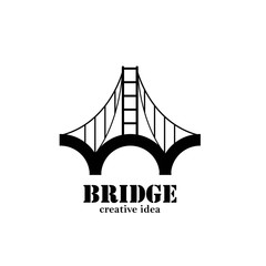  Bridge Concept Logo Design Template