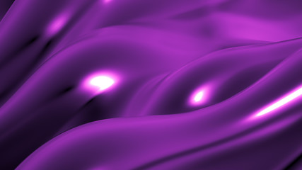 Luxury background with metal drapery fabric. 3d illustration, 3d rendering.