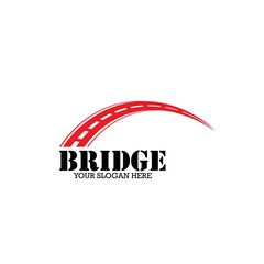 Bridge Concept Logo Design Template
