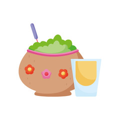 Isolated mexican food vector design