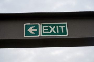 emergency exit sign