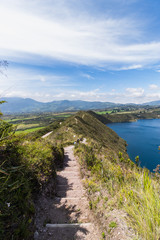 Obraz premium Laguna Cuycocha in Ecuador