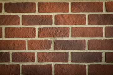 Abstract orange brick wall color background texture