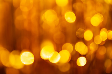 Fototapeta premium Golden background bokeh with round shape glittering