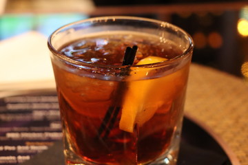 Cocktail with Blurred Background