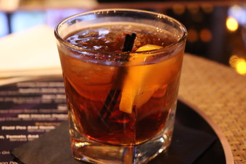 Beverage with Blurred Background