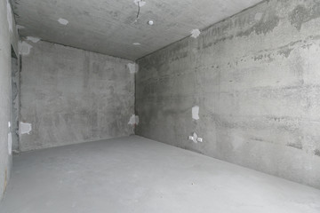 interior of the apartment without decoration