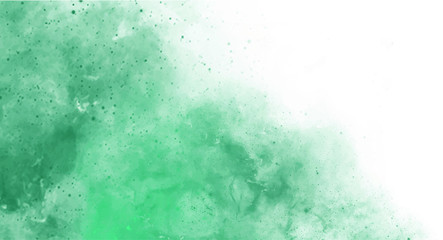 Green watercolor background for your design, watercolor background concept, vector.