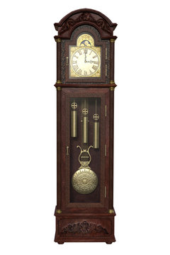 orologio a pendolo, orologio d'epoca, tempo barometro termometro