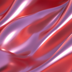 Luxury background with metal drapery fabric. 3d illustration, 3d rendering.