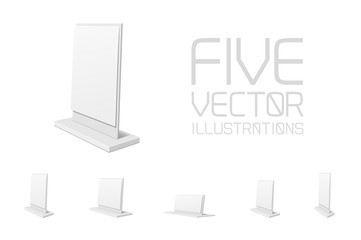 Outdoor advertising stand banners