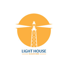 Lighthouse logo icon vector template