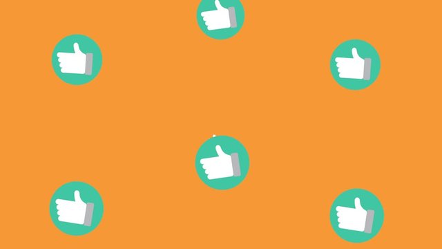 social media technology with hands like rain