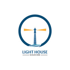 Lighthouse logo icon vector template