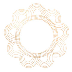 Gold Circle line art mandala