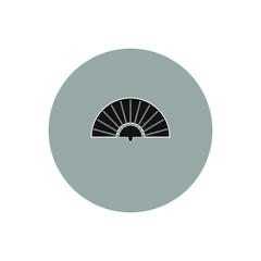 Spanish typical fan icon vector