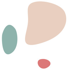 Abstract modern and stylish digital shape for clip art on the white isolated background. Creative colorful form.