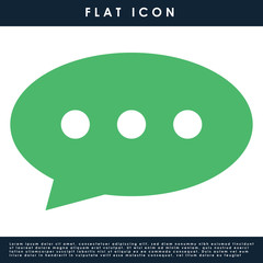 Fototapeta premium Chat Speech Illustration Icon Flat Design, Graphic Element