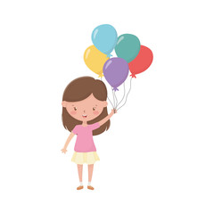 Isolated girl cartoon vector design