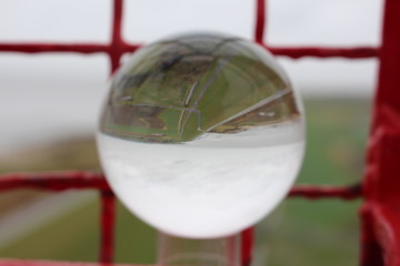 Glaskugel über Ostfriesland