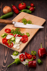  18/5000 chopped vegetables