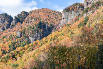 層雲峡の紅葉