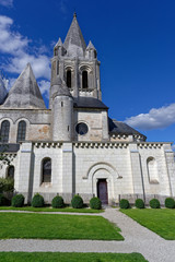 Fototapeta na wymiar Église Saint-Ours de Loches, Loches, Indre-et-Loire, région Centre-Val de Loire , France.