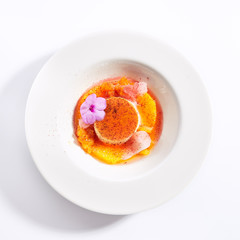 Creme brulee top view