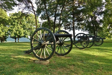 Cannon from the Civil War battle of Harpers Ferry in Bolivar Heights, West Virginia, United States