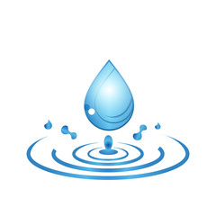 Fototapeta premium water drop Logo. water droplet icon. illustration element vector